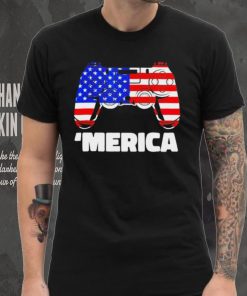 ‘Merica video game American flag shirt