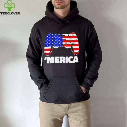 ‘Merica video game American flag shirt