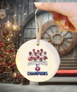 ‘mlb Philadelphia Phillies Team Baseball 2022 World Series Champions Signatures Ornament