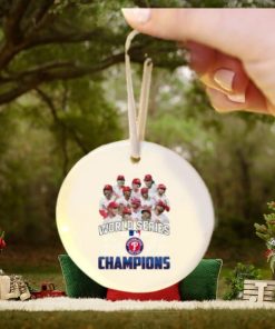 ‘mlb Philadelphia Phillies Team Baseball 2022 World Series Champions Signatures Ornament