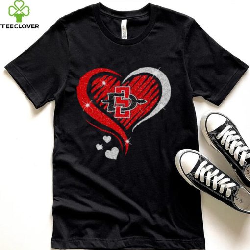 ⁄ San Diego State Aztecs basketball Love Heart diamond 2023 NCAA hoodie hoodie, sweater, longsleeve, shirt v-neck, t-shirt